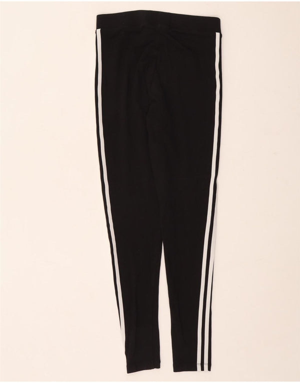 Adidas Womens Leggings UK 10 Small Black Cotton