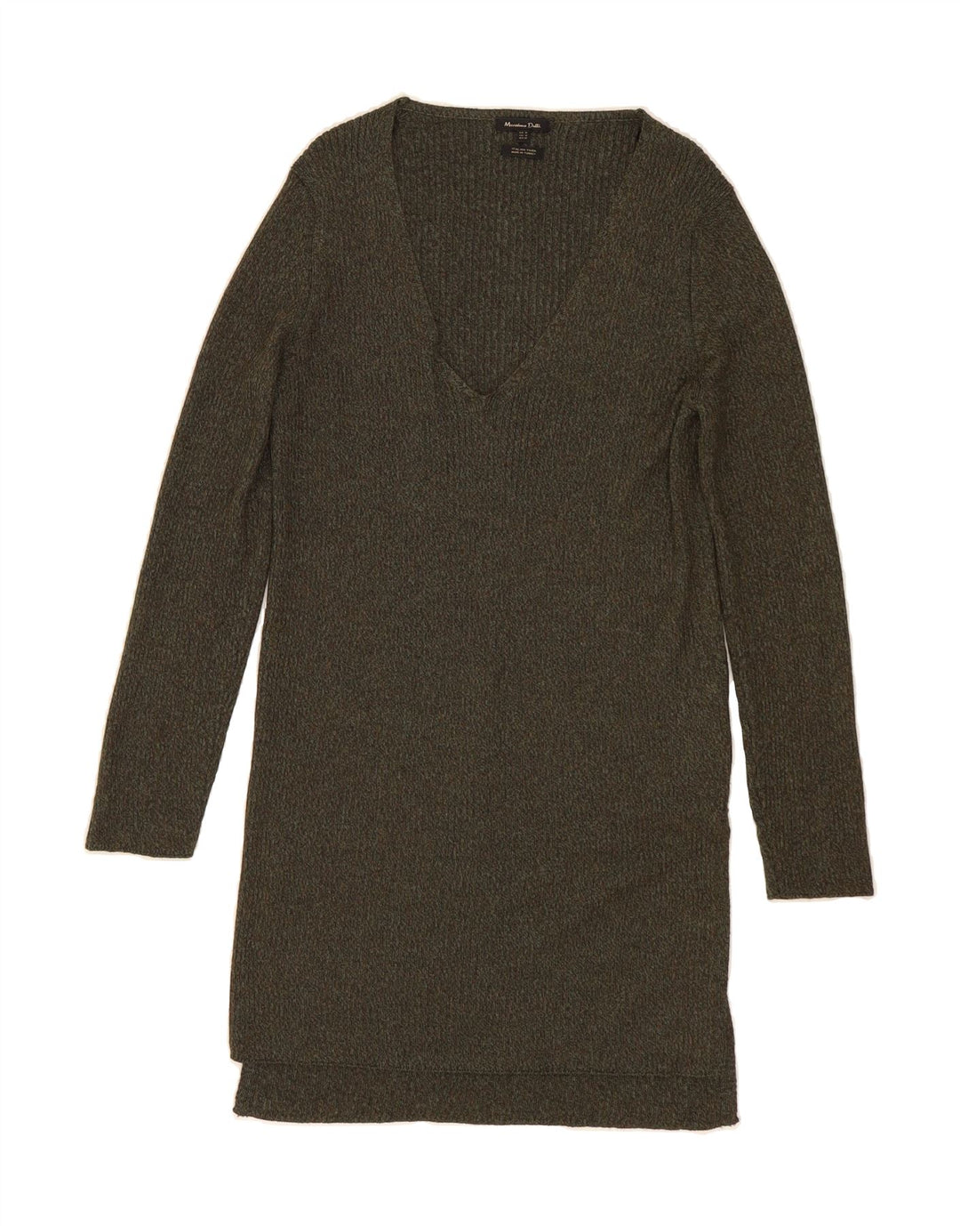 MASSIMO DUTTI Womens Jumper Dress UK 14 Medium Green Acrylic Vintage Massimo Dutti and Second-Hand Massimo Dutti from Messina Hembry 
