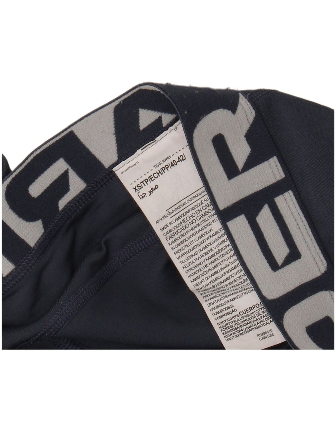 Under Armour Womens Graphic Leggings UK 4 XS Blue Polyester