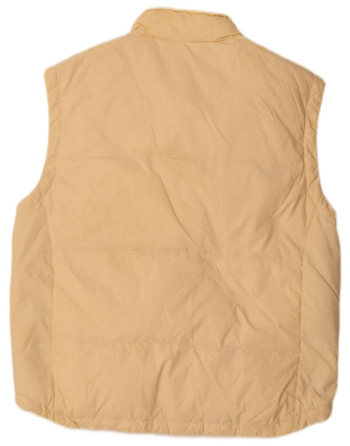 Gas Mens Padded Gilet UK 40 Large Beige Polyamide