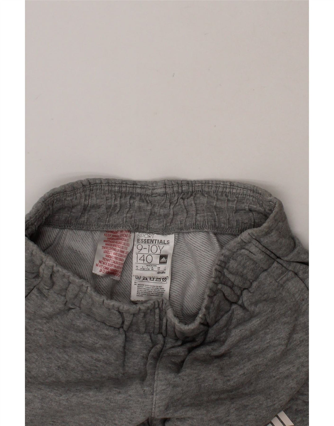 ADIDAS Boys Sport Shorts 9-10 Years  Grey Cotton Vintage Adidas and Second-Hand Adidas from Messina Hembry 