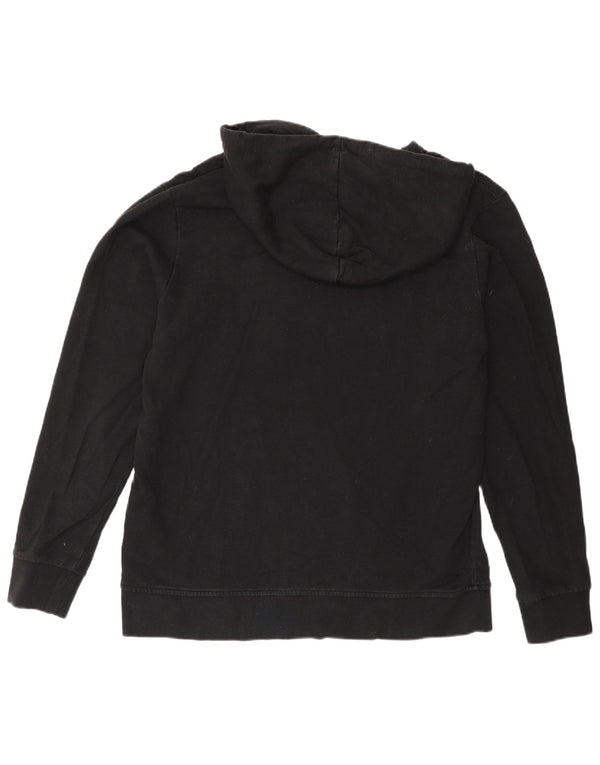 Jack & Jones Mens Graphic Hoodie Jumper Large Black Cotton