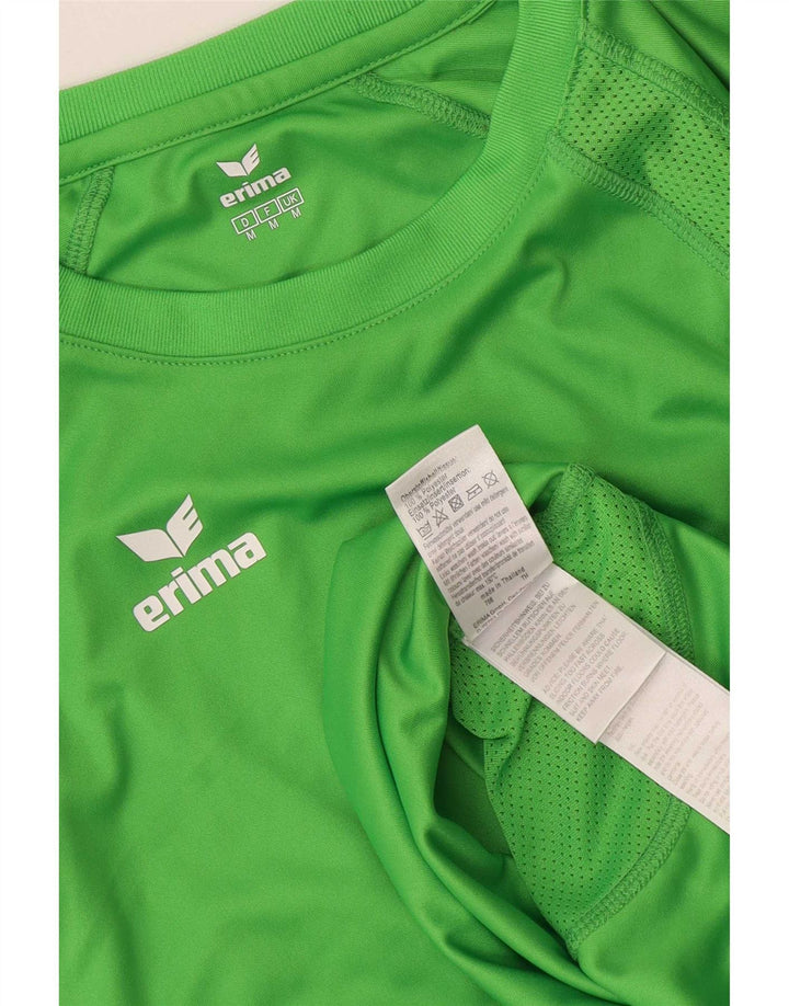 Erima Mens Graphic T-Shirt Top Medium Green Polyester