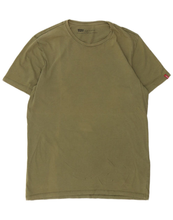 Levi's Mens T-Shirt Top Large Green Cotton