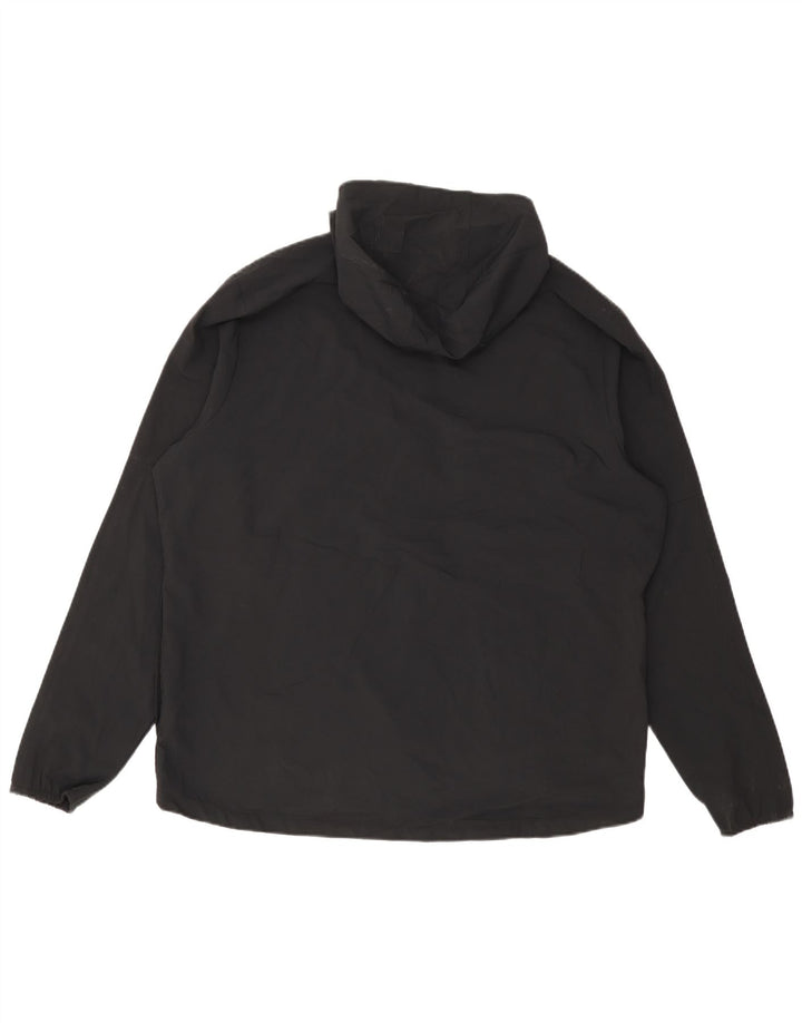 Nike Mens Hooded Rain Jacket UK 42 XL Black Polyester