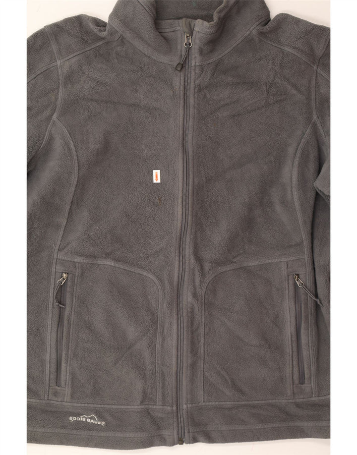 EDDIE BAUER Womens Fleece Jacket UK 18 XL Grey Polyester Vintage Eddie Bauer and Second-Hand Eddie Bauer from Messina Hembry 
