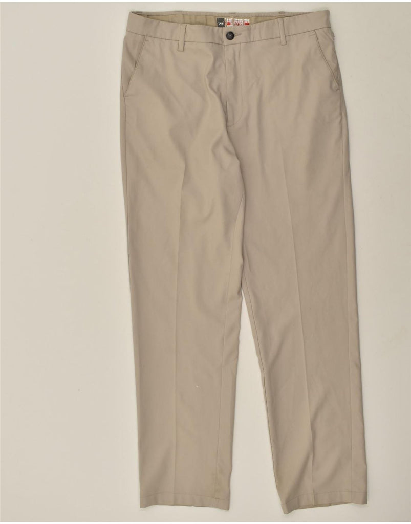 LEE Mens Tapered Chino Trousers W36 L34 Grey Polyester | Vintage Lee | Thrift | Second-Hand Lee | Used Clothing | Messina Hembry 