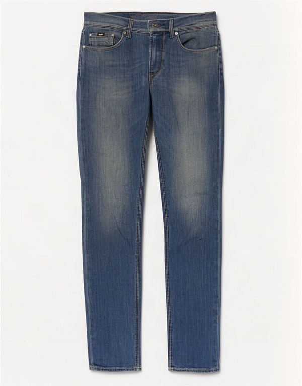 Gas Mens Slim Jeans W32 L34 Blue Cotton