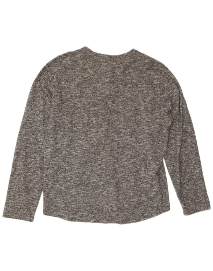 Volcom Mens Top Long Sleeve XL Grey Flecked Cotton