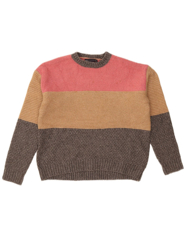 Marks & Spencer Womens Crew Neck Jumper Sweater UK 14 Medium Multicoloured
