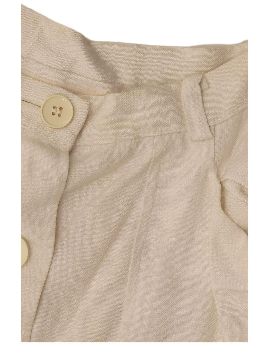 VINTAGE Womens A-Line Skirt W28 Medium White