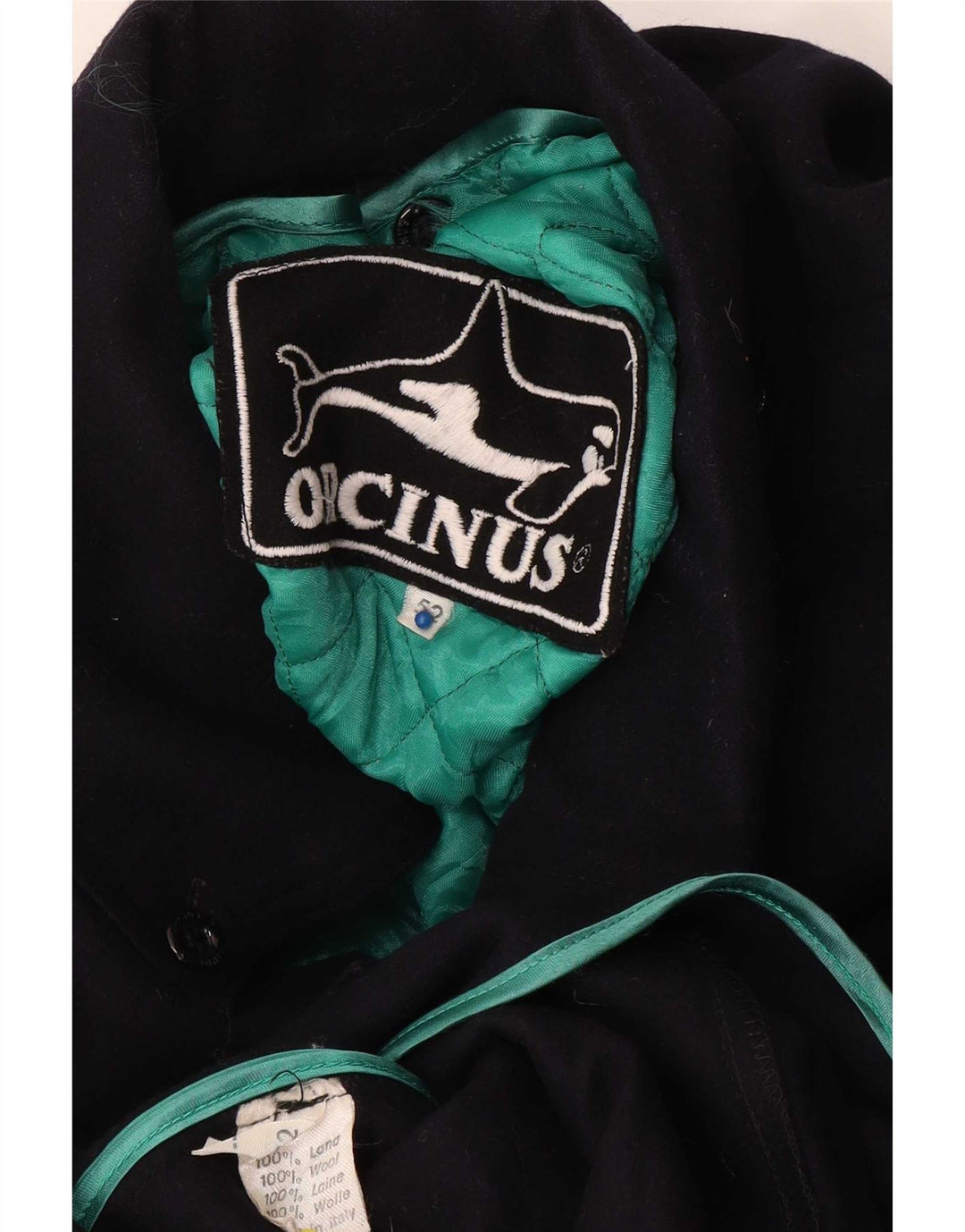 Orcinus Mens Windbreaker Coat IT 52 XL Navy Blue Wool