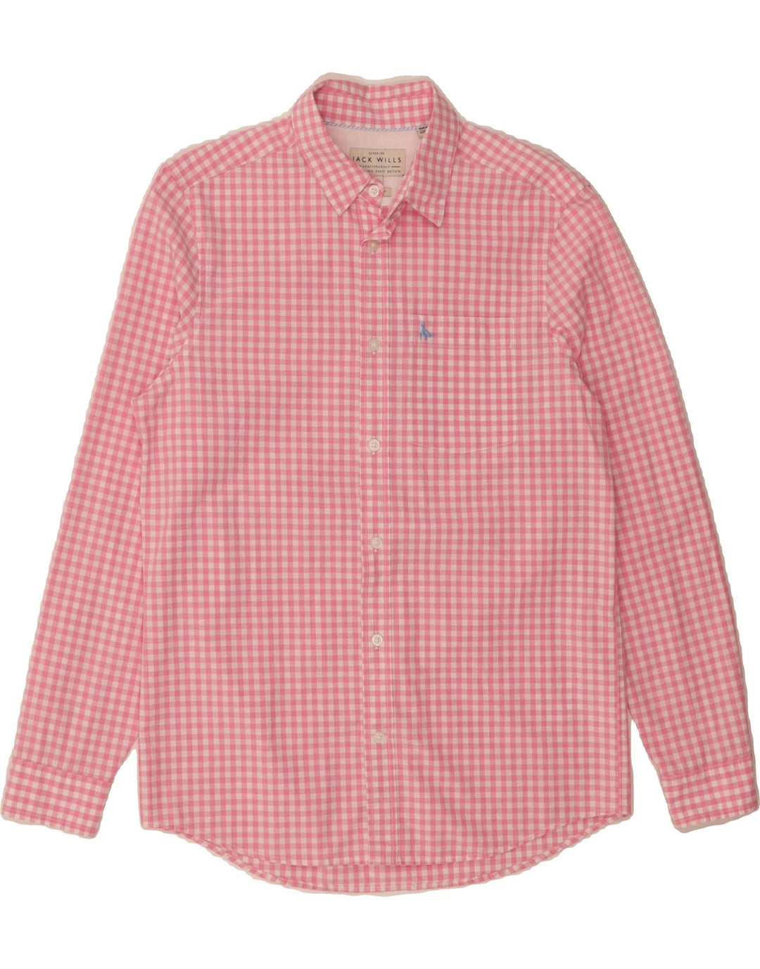 JACK WILLS Mens Classic Fit Shirt XS Pink Gingham Cotton Vintage Jack Wills and Second-Hand Jack Wills from Messina Hembry 