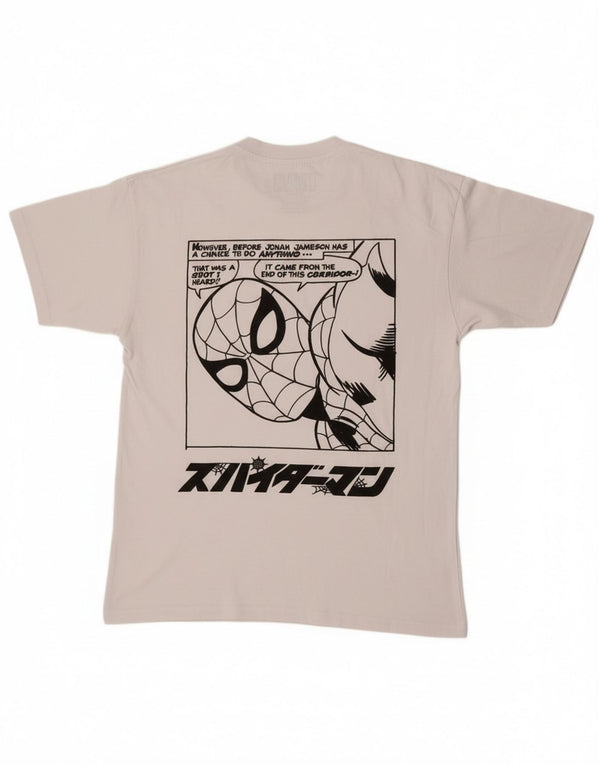 Pull & Bear Mens Marvel Graphic T-Shirt Top Medium White