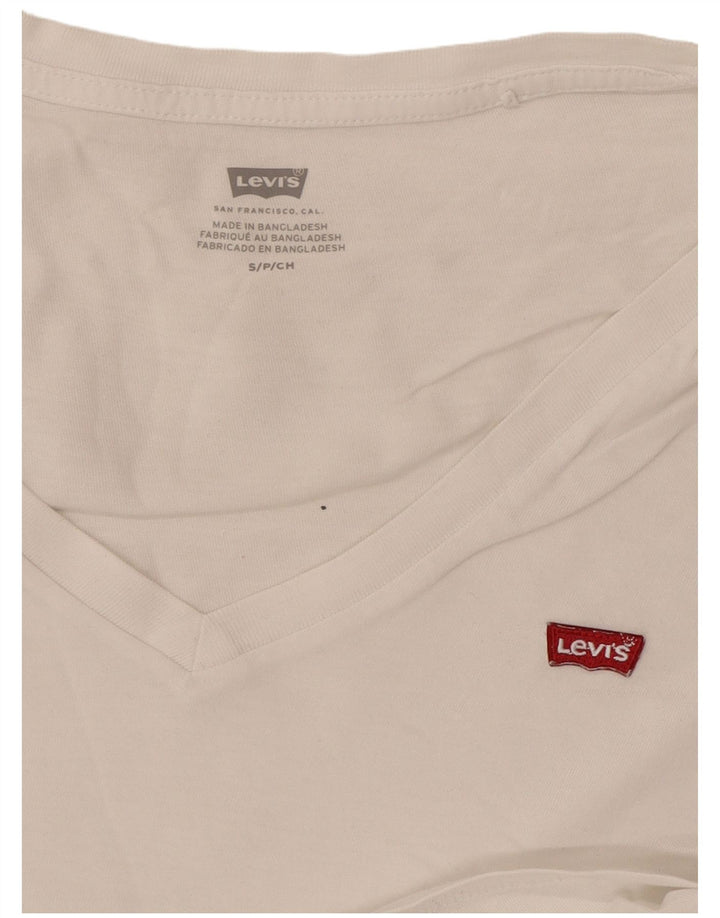 Levi's Womens T-Shirt Top UK 10 Small White