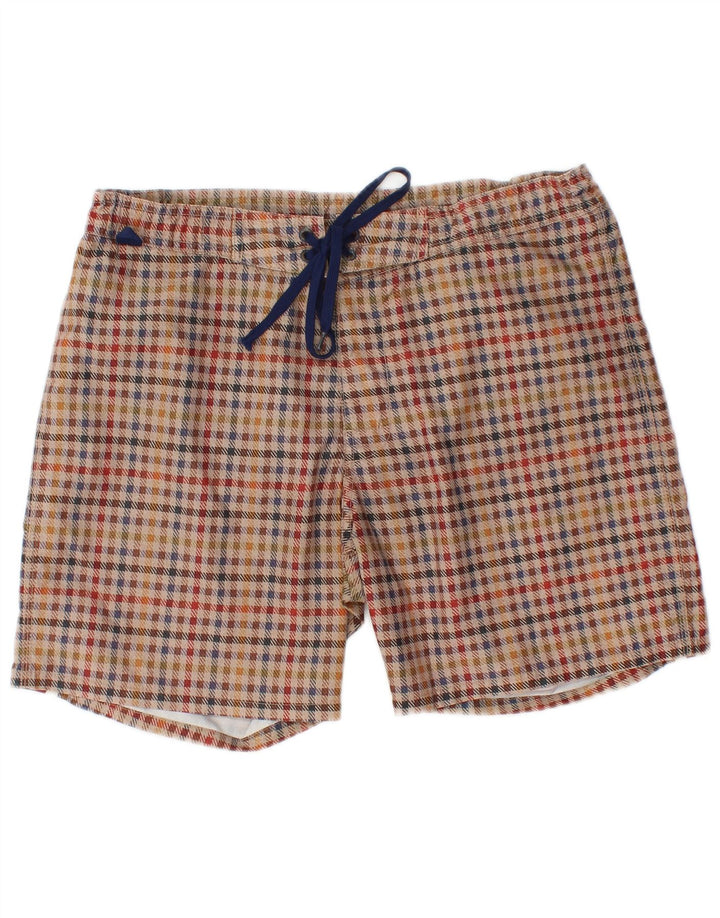 Sundek Mens Swimming Shorts Medium  Multicoloured Check Polyester