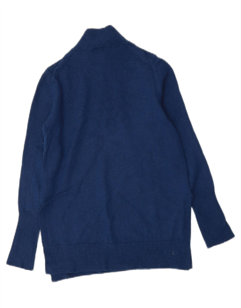 JIGSAW Womens Turtle Neck Jumper Sweater UK 4 XS Navy Blue Wool Vintage Jigsaw and Second-Hand Jigsaw from Messina Hembry 
