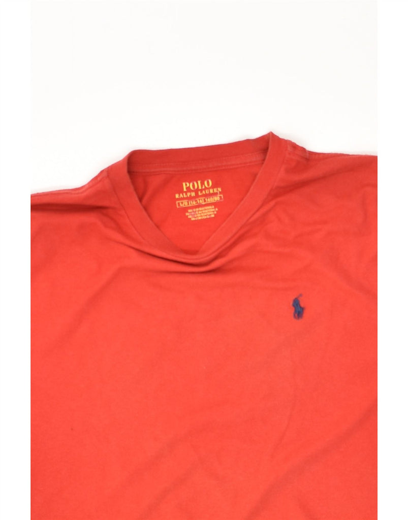 POLO RALPH LAUREN Boys T-Shirt Top 14-15 Years Large Red Cotton | Vintage Polo Ralph Lauren | Thrift | Second-Hand Polo Ralph Lauren | Used Clothing | Messina Hembry 