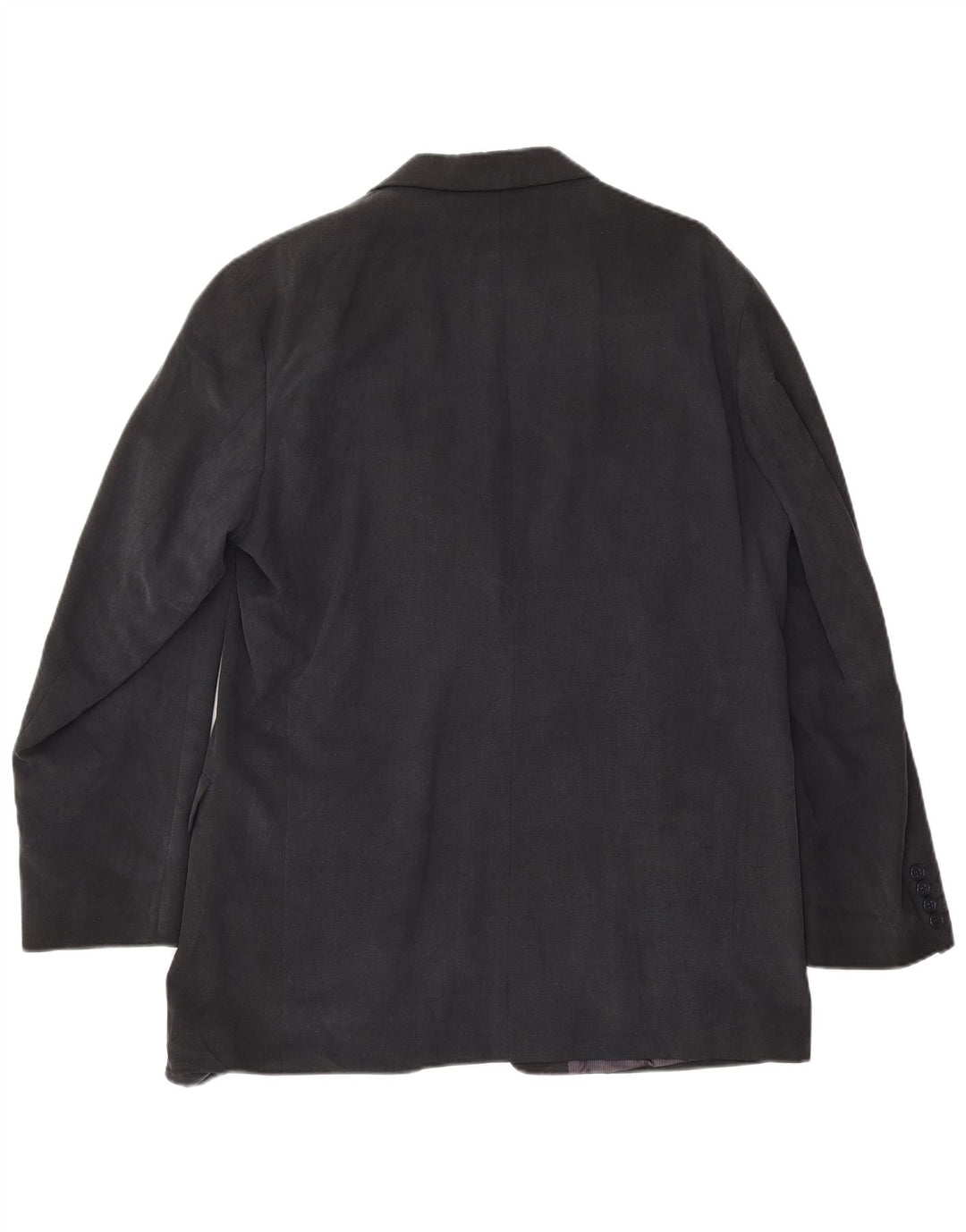 Marks & Spencer Mens 3 Button Blazer Jacket UK 42 XL Navy Blue Lyocell