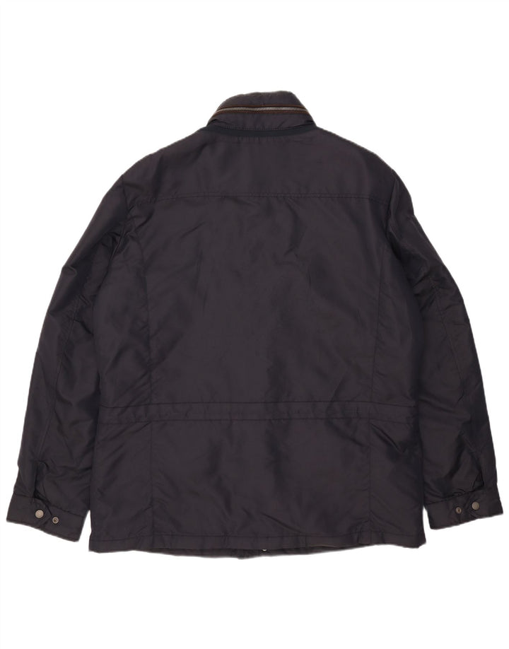 Geox Mens Hooded Utility Jacket UK 46 3XL Navy Blue
