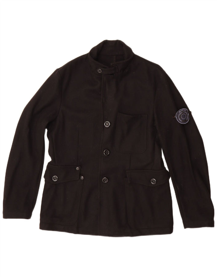 VINTAGE Mens Utility Jacket UK 40 Large Black