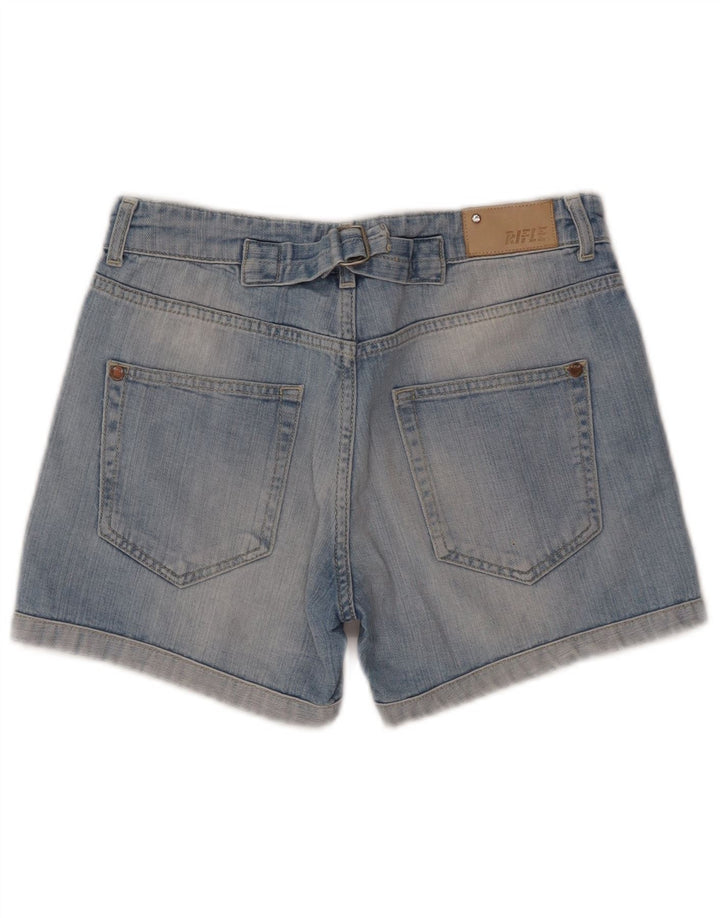 Rifle Womens Distressed Denim Shorts W25 XS Blue Cotton