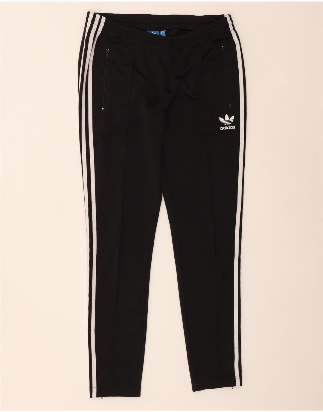 Adidas Womens Tracksuit Trousers UK 14 Medium Black Colourblock Polyester