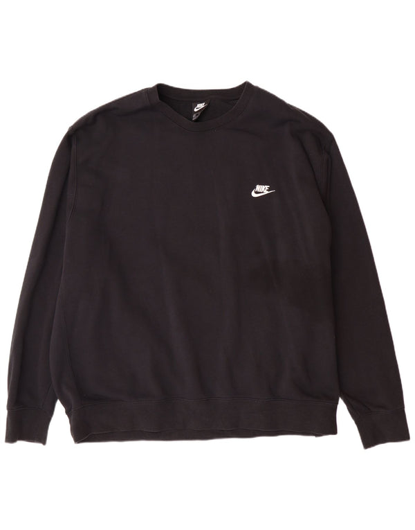 Nike Mens Sweatshirt Jumper 3XL Black Cotton