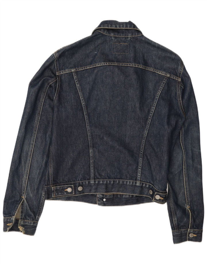 Rifle Womens Denim Jacket UK 14 Medium Navy Blue Cotton