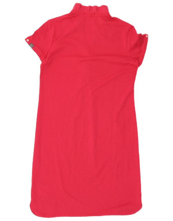 Geox Womens Shift Dress UK 10 Small Pink Cotton