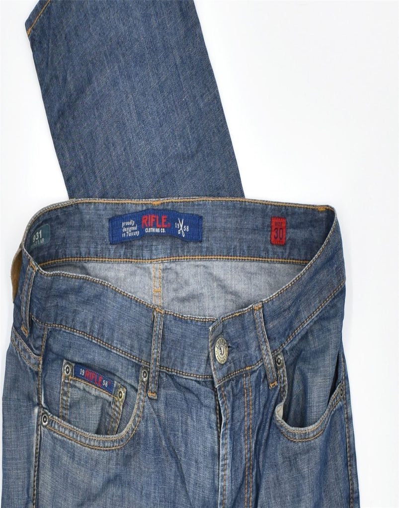 RIFLE Mens 931 Slim Jeans W30 L33 Blue Cotton | Vintage | Thrift | Second-Hand | Used Clothing | Messina Hembry 