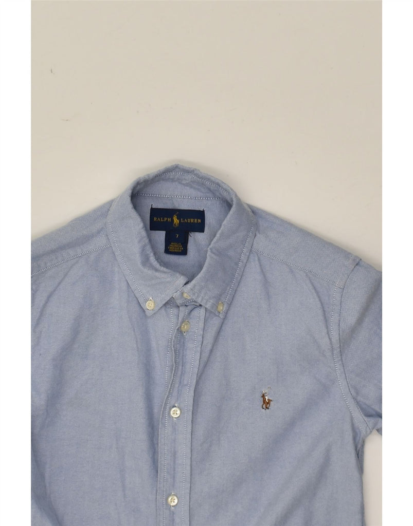 RALPH LAUREN Boys Shirt 6-7 Years Blue Cotton | Vintage Ralph Lauren | Thrift | Second-Hand Ralph Lauren | Used Clothing | Messina Hembry 