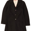 Zu Elements Womens Overcoat UK 18 XL Black Wool