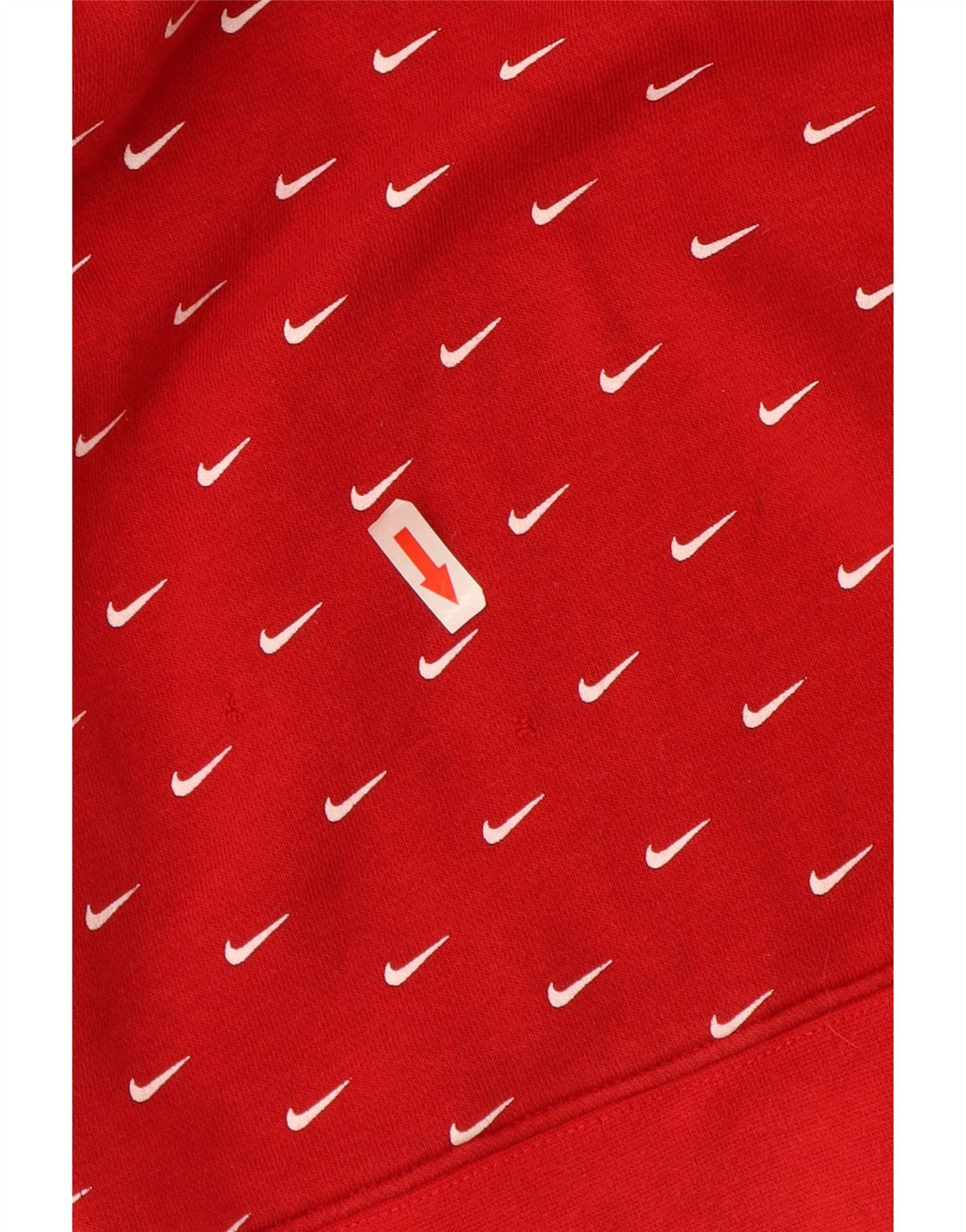 Nike Boys Graphic Hoodie Jumper 5-6 Years Medium Red Cotton
