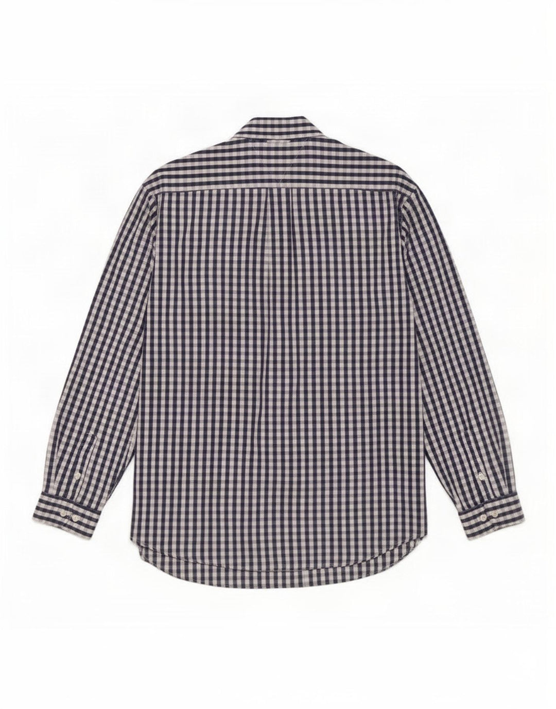 Tommy Hilfiger Mens Shirt XL Navy Blue Gingham Cotton