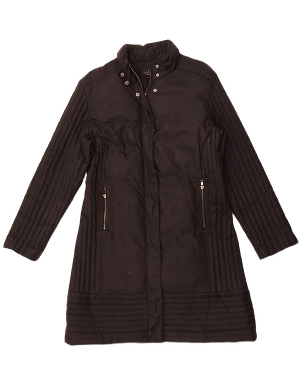 TRUSSARDI JEANS Womens Padded Coat IT 48 XL Black Polyamide