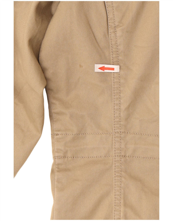 Diesel Mens Utility Jacket UK 40 Large Beige Cotton
