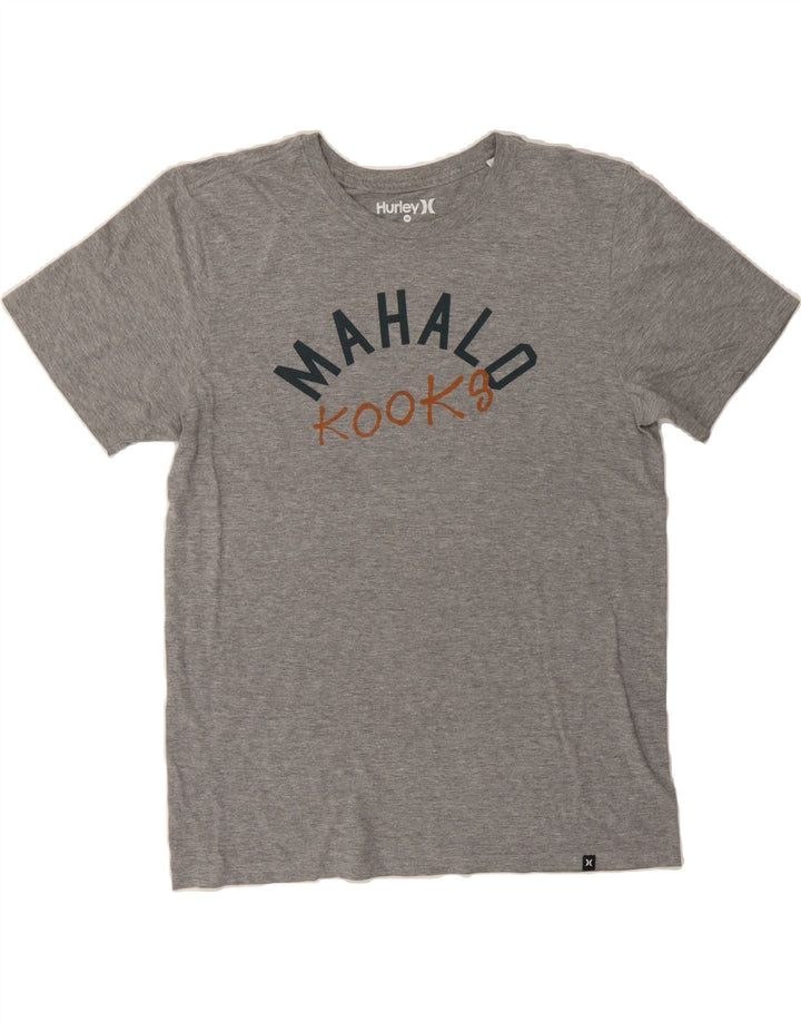 HURLEY Mens Graphic T-Shirt Top Medium Grey Cotton Vintage Hurley and Second-Hand Hurley from Messina Hembry 