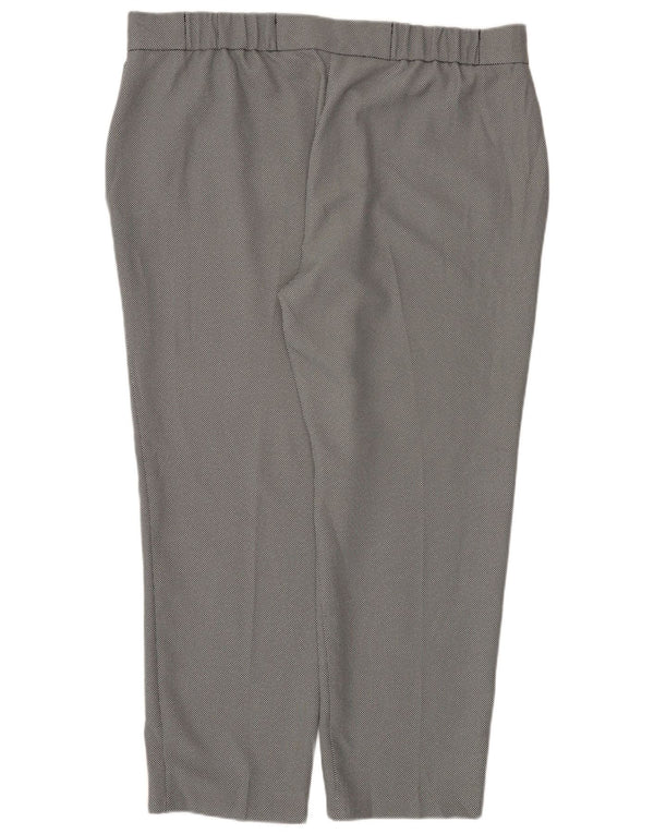 Marks & Spencer Womens Straight Chino Trousers UK 22 3XL W44 L29 Grey