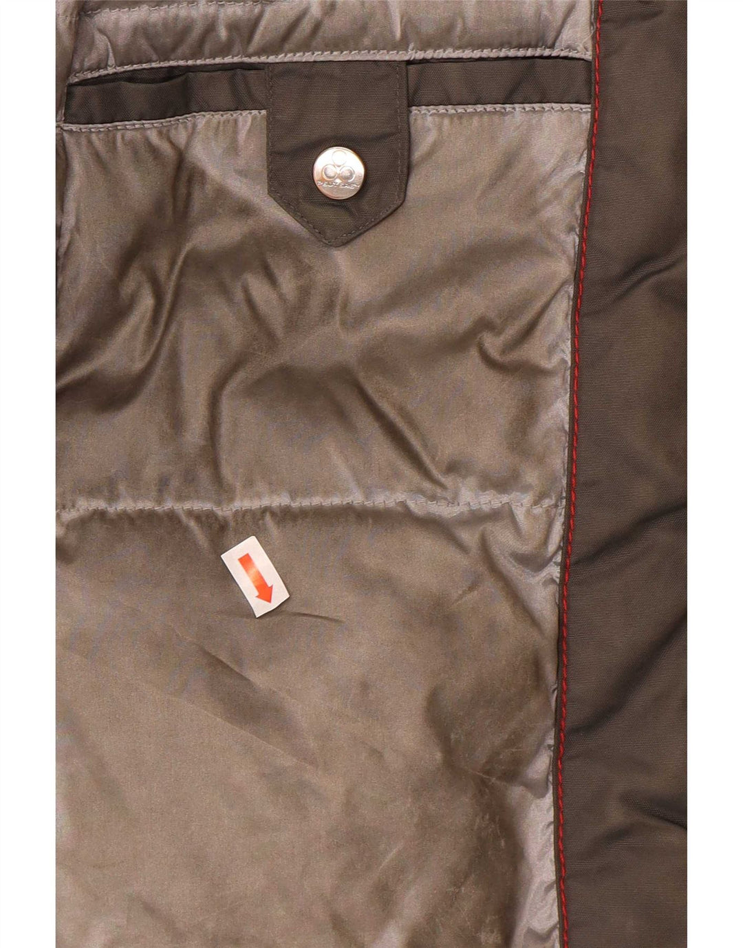 PEUTEREY Mens Padded Coat EU 50 Medium Grey Polyester