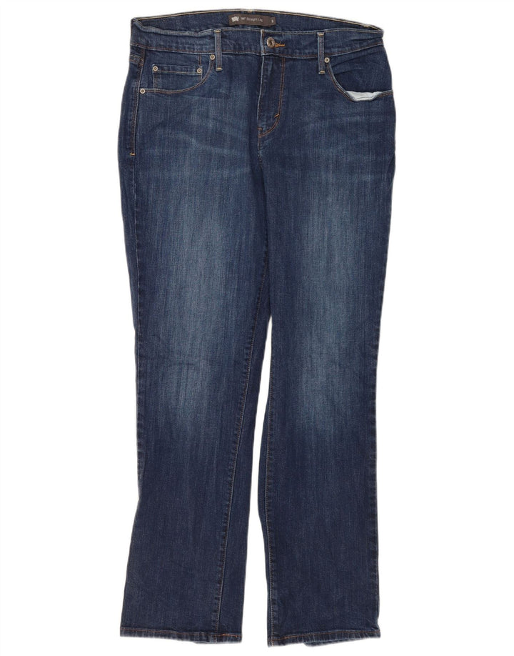 Levi's Womens 505 Straight Jeans US 8 Medium W29 L30 Blue Cotton