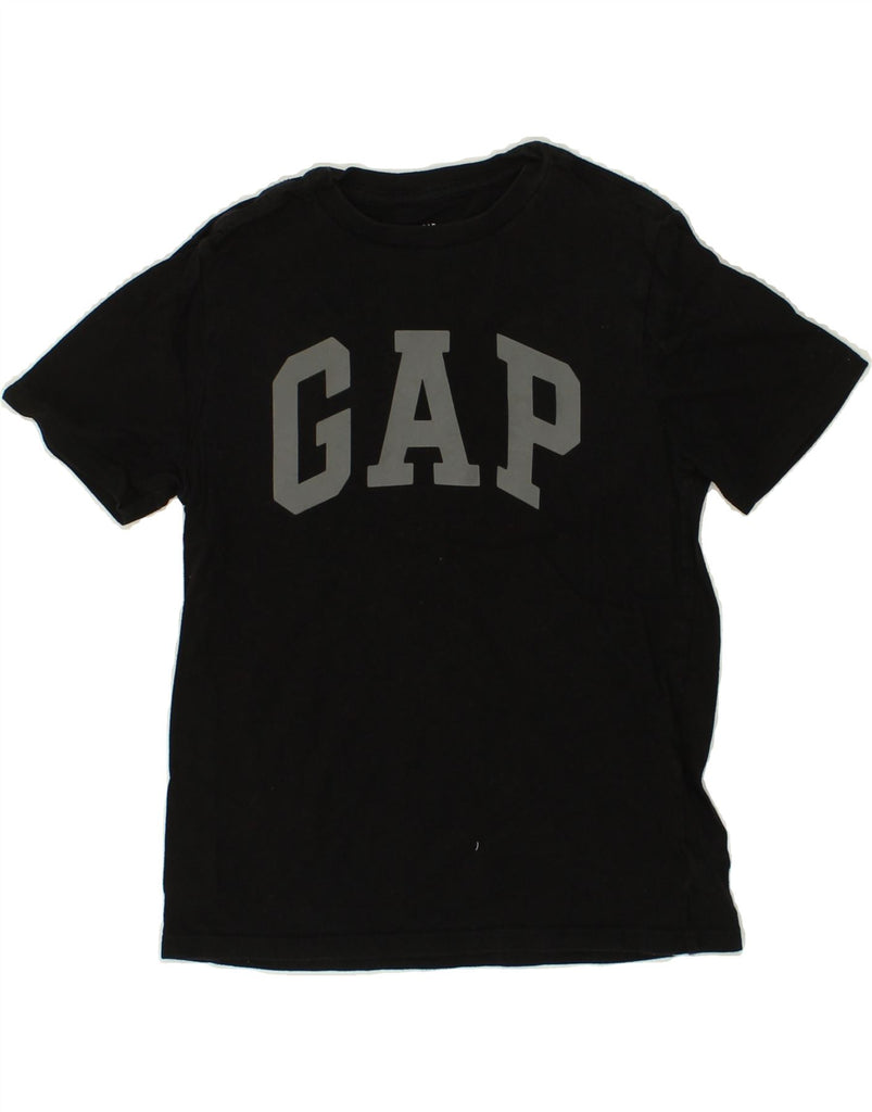 GAP Boys Graphic T-Shirt Top 10-11 Years Medium Black Cotton | Vintage Gap | Thrift | Second-Hand Gap | Used Clothing | Messina Hembry 