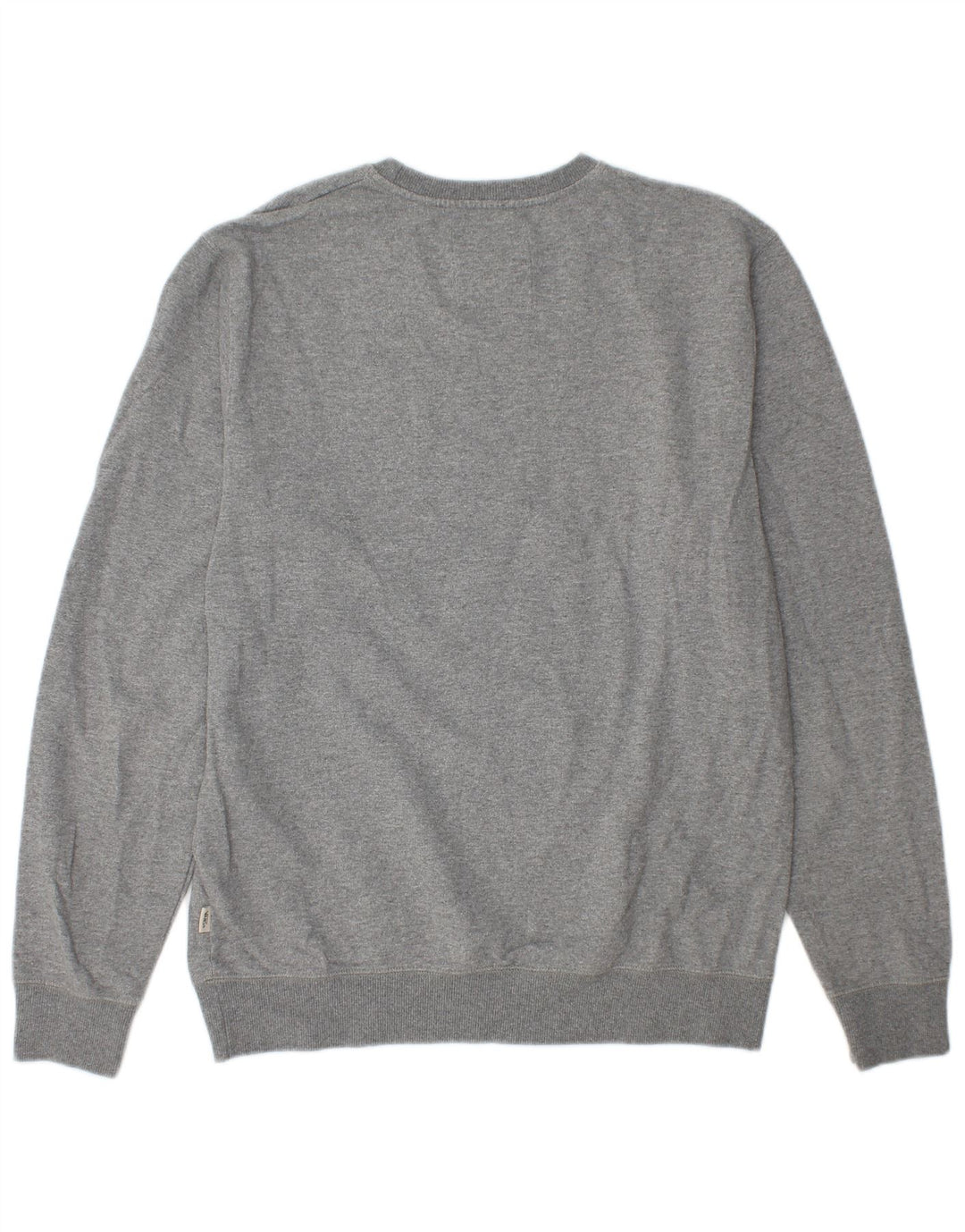 Vans Mens Graphic Sweatshirt Jumper Medium Grey Flecked Cotton