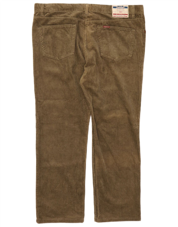 CARRERA Mens Straight Corduroy Trousers W44 L30 Green