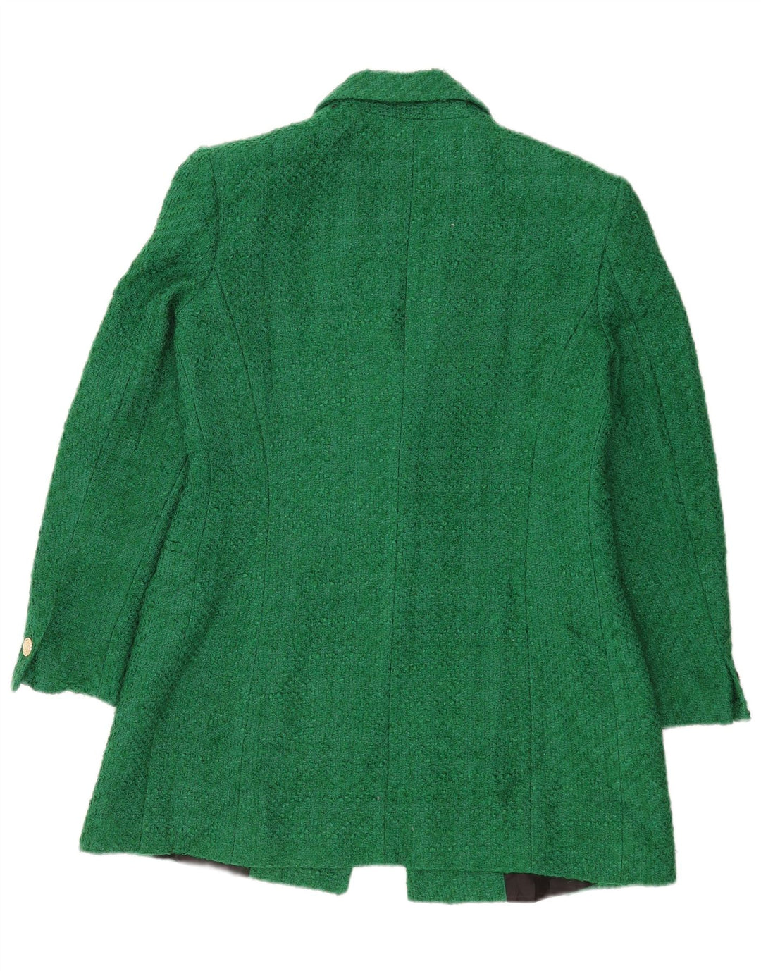 Zara Womens 1 Button Blazer Jacket UK 16 Large Green Acrylic
