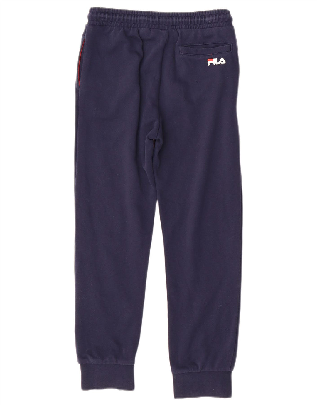 Fila Boys Tracksuit Trousers Joggers 9-10 Years Navy Blue Cotton