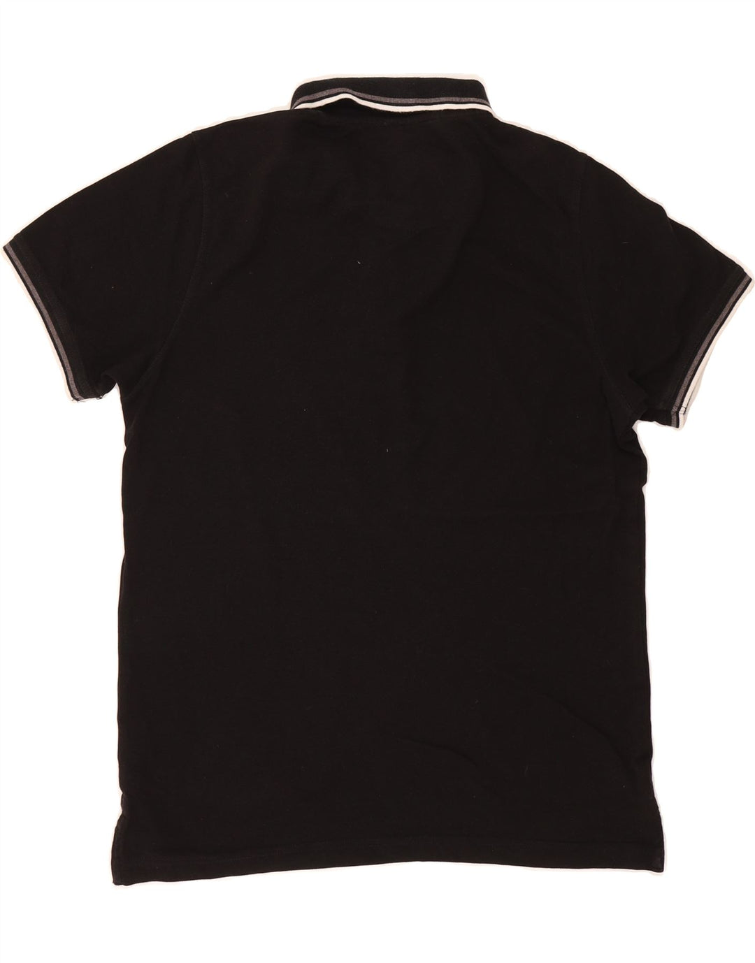 PIERRE CARDIN Mens Paris Regular Fit Polo Shirt Medium Black Cotton Vintage Pierre Cardin and Second-Hand Pierre Cardin from Messina Hembry 