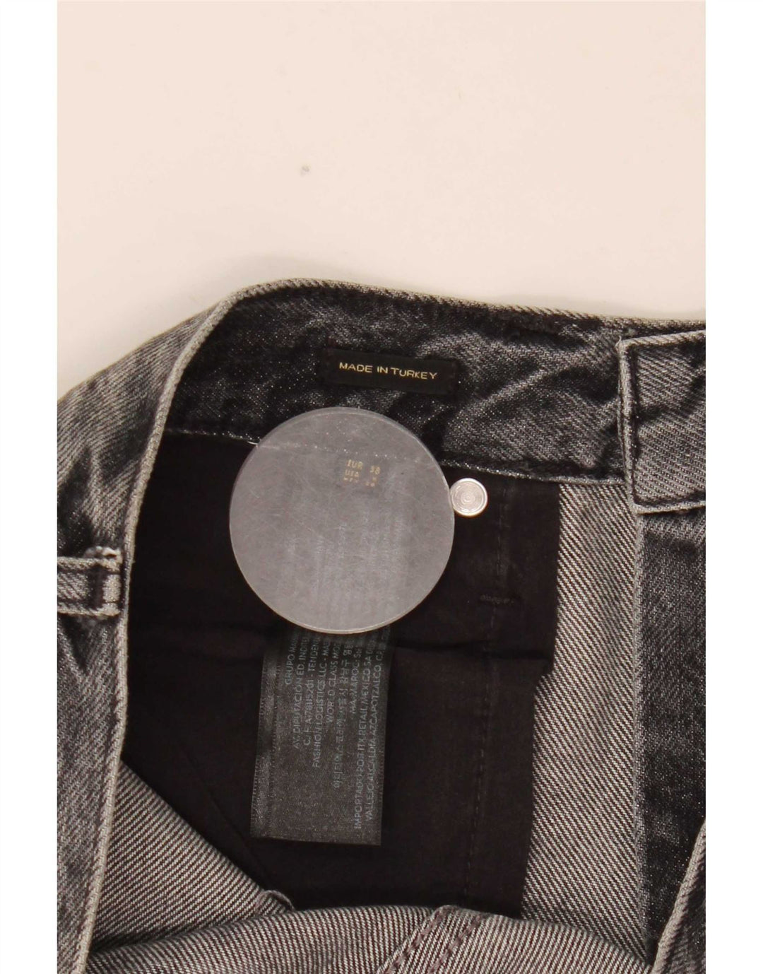 Massimo Dutti Womens Loose Jeans EU 38 Small W28 L30 Grey Cotton