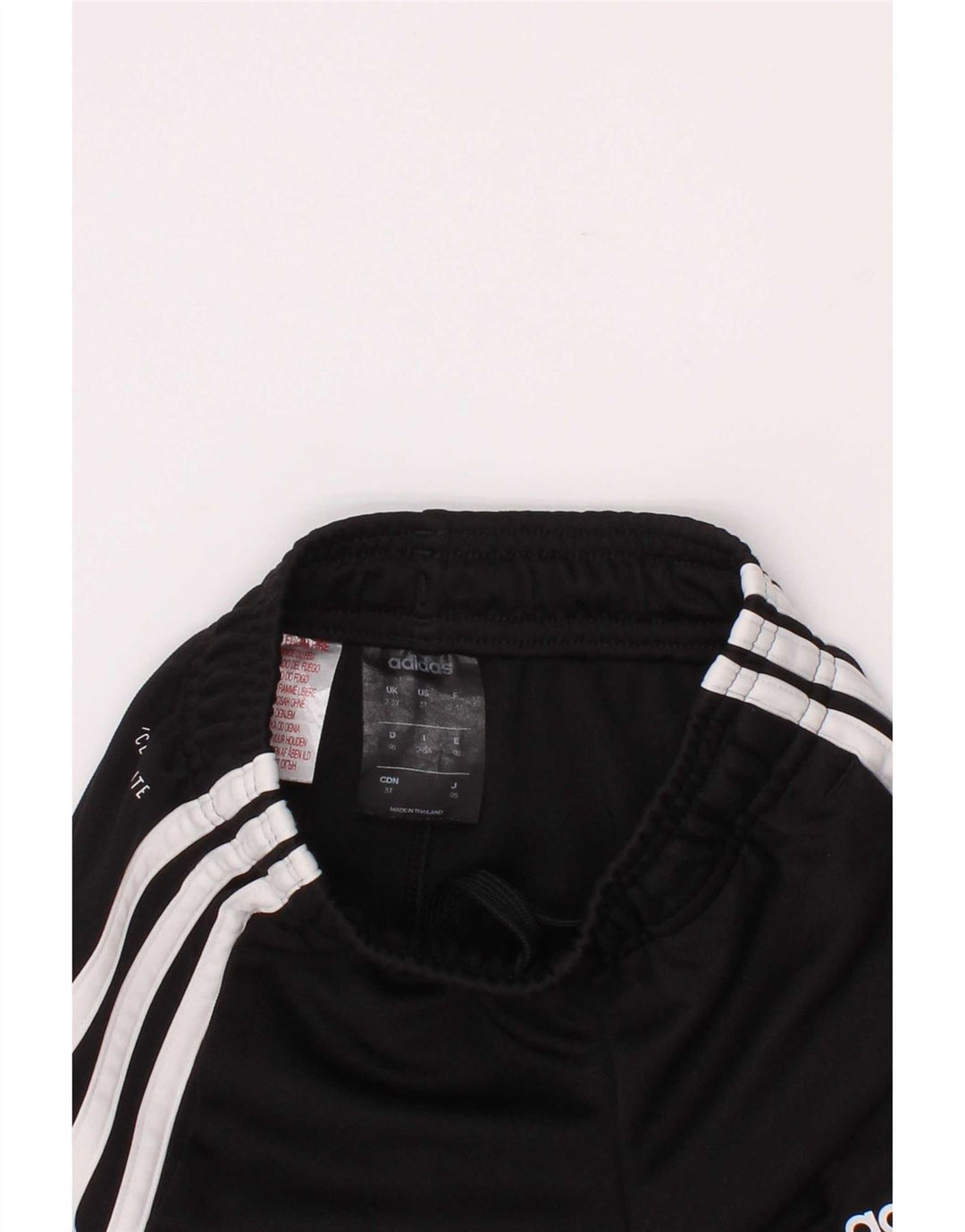 Adidas Boys Climalite Tracksuit Trousers 2-3 Years Black Polyester