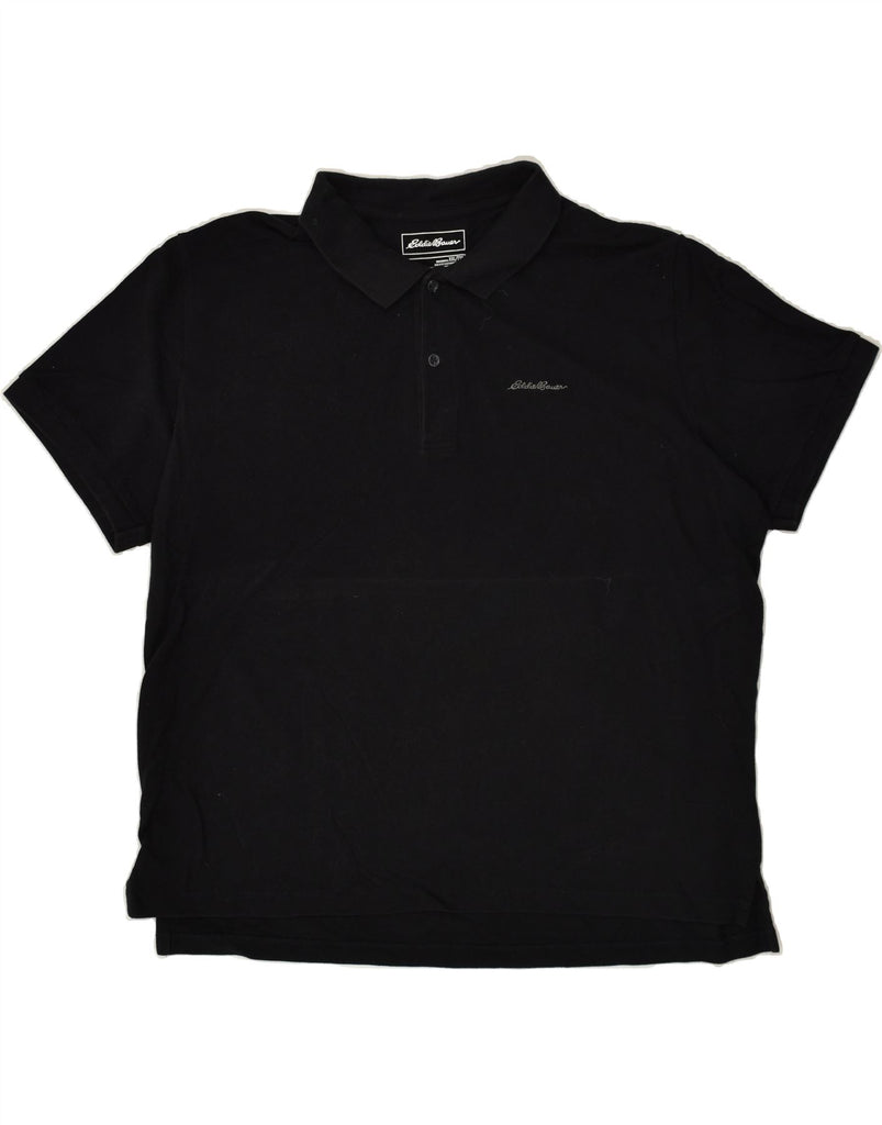 EDDIE BAUER Mens Polo Shirt 2XL Black Cotton | Vintage Eddie Bauer | Thrift | Second-Hand Eddie Bauer | Used Clothing | Messina Hembry 